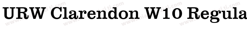 URW Clarendon W10 Regular字体转换
